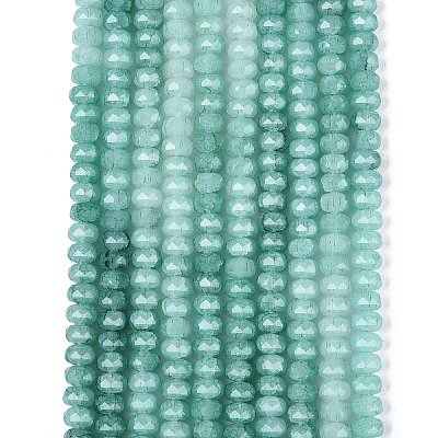 Imitation Jade Crackle Glass Beads Strands X-GLAA-N068-01A-A03-1