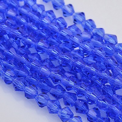 Faceted Bicone Glass Beads Strands LS-EGLA-P017-3mm-10-1