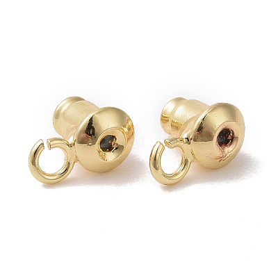 Rack Plating Brass Ear Nuts X-KK-C236-01B-1