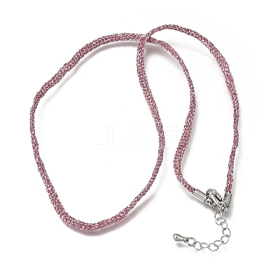 3.5MM Polyester Metallic Cord Braided Cord Necklace Making FB-CBAA152-01P-1