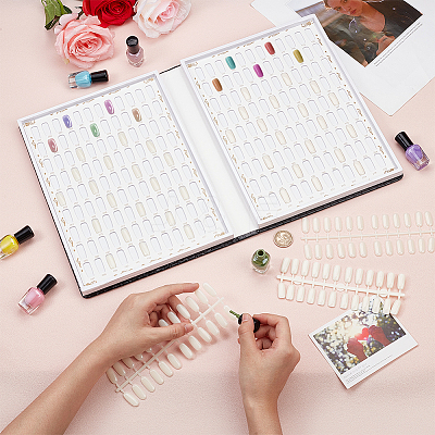 2 Sets 2 Styles Plastic False Nail MRMJ-BC0003-50A-1