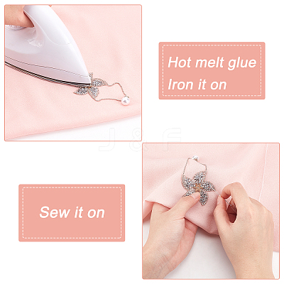 6Pcs 2 Style Star & Windmill Glitter Hotfix Rhinestone DIY-FG0002-26-1