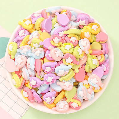 Opaque Resin Cabochons RESI-K027-33D-1