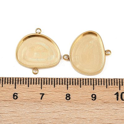 304 Stainless Steel Cabochon Connector Settings STAS-A194-04C-G-1