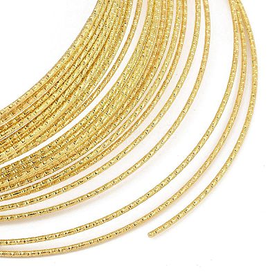 Textured Iron Beading Wire for Wire Wrap DIY Jewelry Making MW-L001-01C-G-1