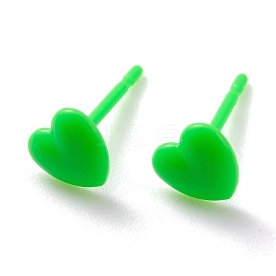 Eco-Friendly Plastic Stud Earrings EJEW-H120-03B-02-1