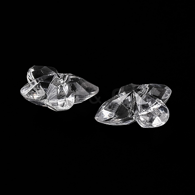 Transparent Acrylic Beads X-OACR-M011-08-1