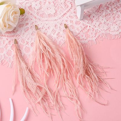 Ostrich Feather Tassel Big Pendant Decorations FIND-S302-08D-1