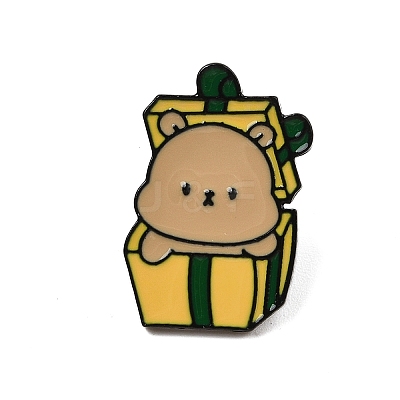 Christmas Theme Zinc Alloy Enamel Pin Brooch for Backpack Clothes JEWE-R003-01EB-06-1