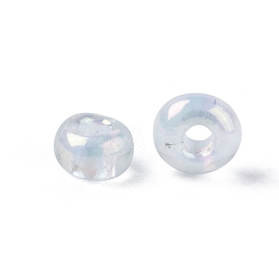 Round Transparent Colors Rainbow Glass Seed Beads X-SEED-A007-2mm-161-1