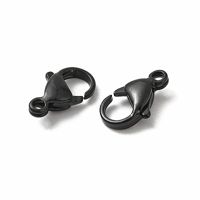 Spray Painted 304 Stainless Steel Lobster Claw Clasps STAS-R120-01F-02-1