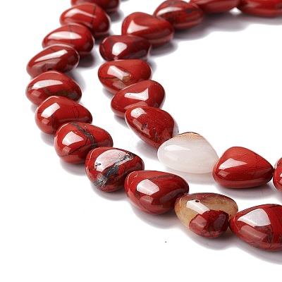 Natural Red Jasper Beads Strands G-B022-01-1