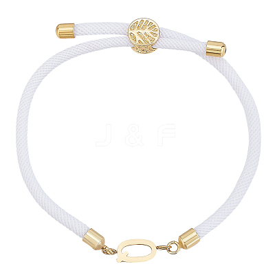 1pc Adjustable Nylon Cord Slider Bracelets for Women BJEW-LP0001-33Q-G-1