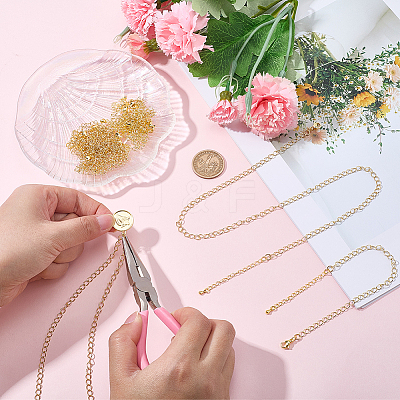20Pcs Brass Cable Chain Bracelets & Necklaces Sets for Women SJEW-BM0001-03-1