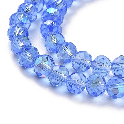 Electroplate Glass Beads Strands EGLA-A034-T4mm-L04-1