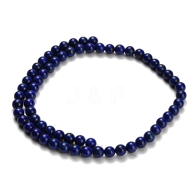Natural Lapis Lazuli Beads Strands G-H329-C01-6mm-1