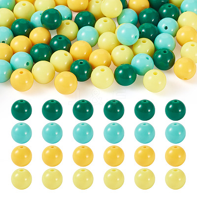 Opaque Acrylic Beads OACR-TAC0014-06E-1