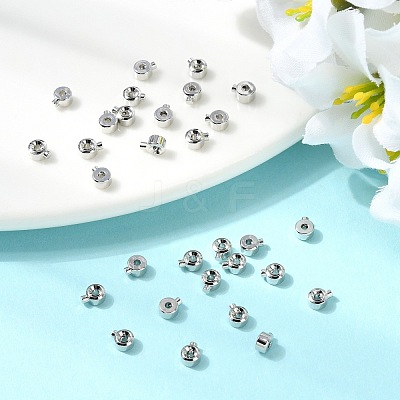 SHEGRACE Brass Crimp Beads XGR0053P-63P-1