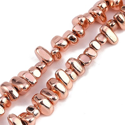 Electroplated Synthetic Non-magnetic Hematite Beads Strands G-I364-B01-RG-1