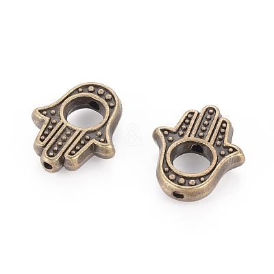 Tibetan Style Alloy Bead Frames X-TIBEB-A123963-AB-FF-1