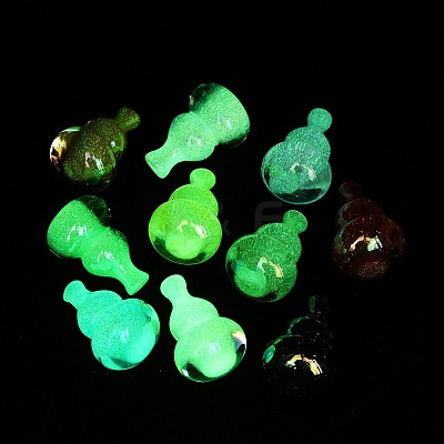 Electroplate & Luminous Opaque Resin Beads RESI-P046-13A-M-1