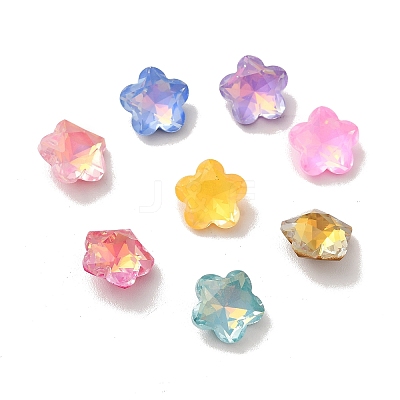 Mocha Style K9 Glass Rhinestone Cabochons RGLA-G017-02B-1