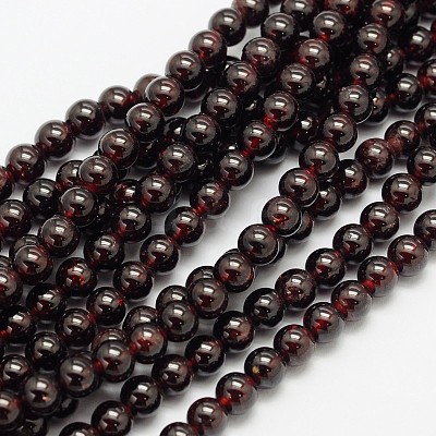 Garnet Round Beads Strands G-O081-03-5mm-1