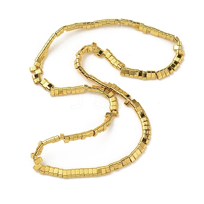 Electroplated Non-magnetic Synthetic Hematite Beads Strands G-E495-11B-02-1