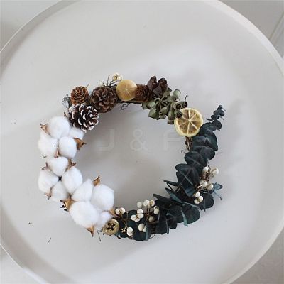 Circle Shape Rattan Vine Branch Wreath Hoop DIY-B022-01A-1