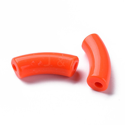 Opaque Acrylic Beads MACR-S372-001B-S-1
