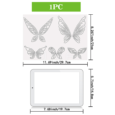 Glass Hotfix Rhinestone DIY-WH0303-249-1