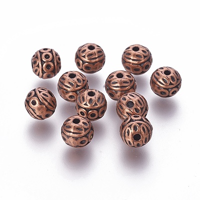 Tibetan Style Zinc Alloy Beads LS-PALLOY-L230-01R-NR-1