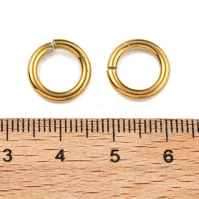Ion Plating(IP) 304 Stainless Steel Open Jump Rings STAS-M081-02G-04-1