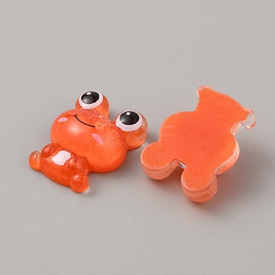 Translucent Resin Cabochons RESI-WH0035-38A-1