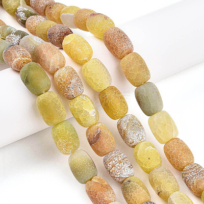 Natural Weathered Agate Beads Strands G-N344-42A-1
