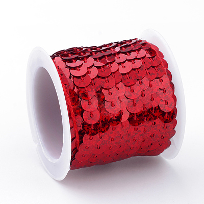Eco-Friendly Plastic Paillette Beads PVC-Q092-6mm-P50103-1