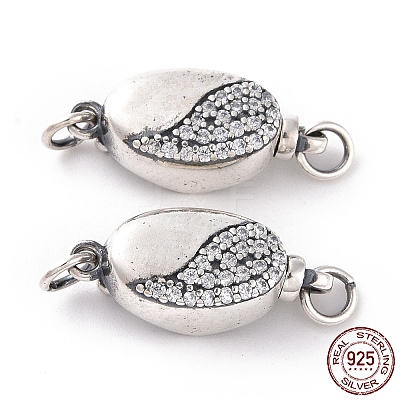 925 Sterling Silver Bayonet Clasps STER-D035-20AS-1