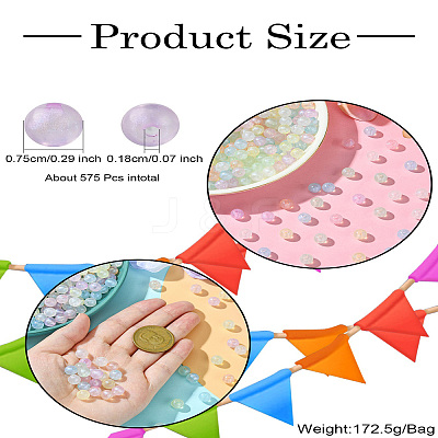 Transparent Acrylic Beads OACR-CJC0014-01-1