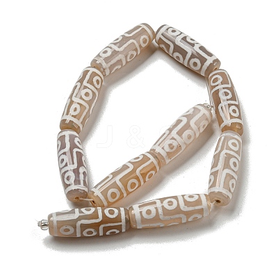 Tibetan Style dZi Beads Strands G-P526-C01-1