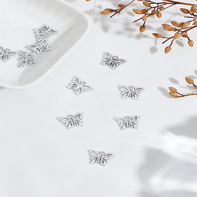 10Pcs Alloy Butterfly Charms FIND-LP0005-23-1
