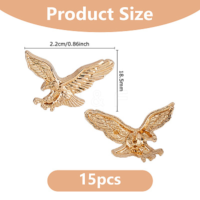 15Pcs Alloy Brooch JEWB-DC0006-49KCG-1
