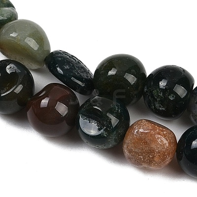 Natural Indian Agate Beads Strands G-Q060-E08-01-1