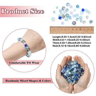 205G Transparent Glass Beads DGLA-YW0001-57A-1