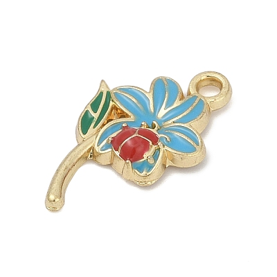 Alloy Enamel Pendants PALLOY-V003-01G-02-1