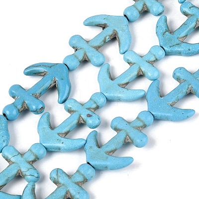 Synthetic Turquoise Beads Strands G-N364-04A-01-1