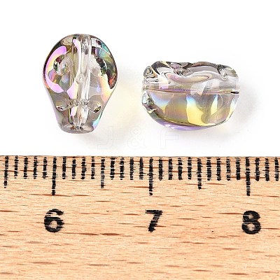 Electroplate Glass Beads Strands EGLA-T021-09H-1