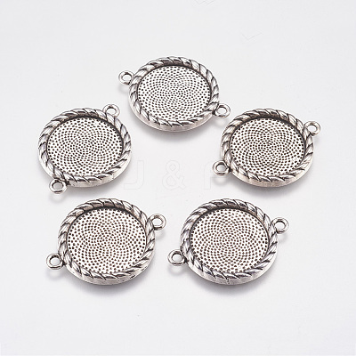 Zinc Alloy Cabochon Connector Settings LS-PALLOY-A15774-AS-LF-1
