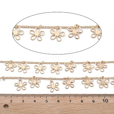Handmade Brass Flower Chains CHC-L051-01KCG-1
