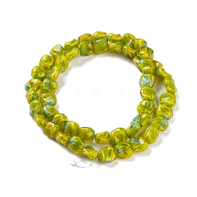 Handmade Milleflori Glass Beads Strands LAMP-M018-01A-02-1