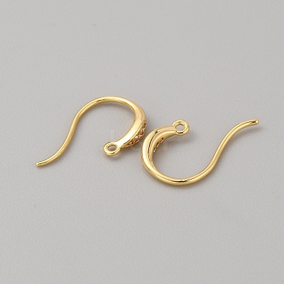 Brass Earring Hooks LS-KK-WH0001-19G-1